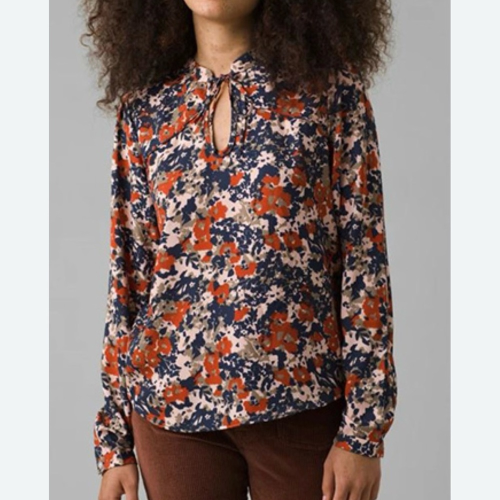 PrAna Wild at Heart Boho Peasant Blouse SM